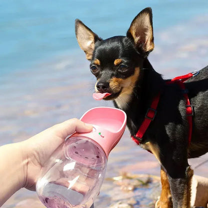 350ml/550ml Portable Dog Water Bottle Bowl Outdoor Walking Puppy Pet Travel Water Bottle Cat Drinking Bowl Dogs Supplies