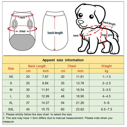 Dog Clothes Winter French Bulldog Dog Clothes For
